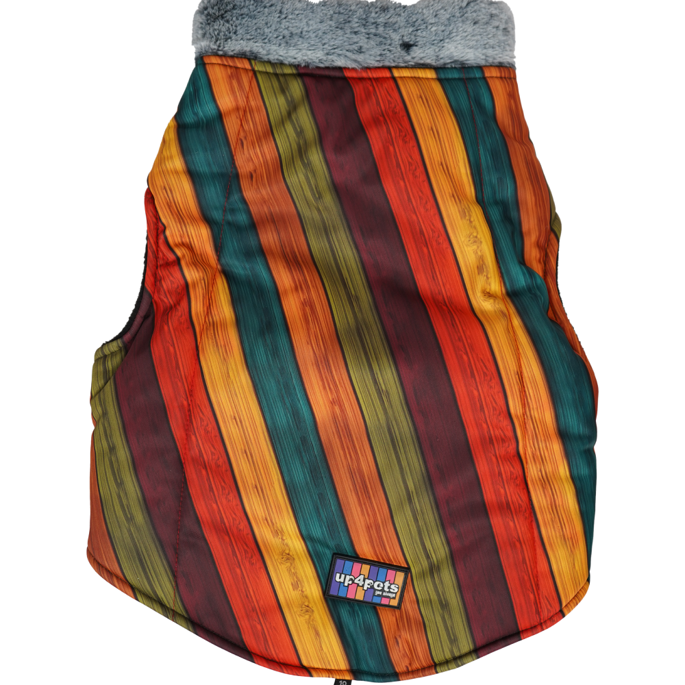 Up4pets Autumn Stripe Polyester Fleece Jackets for Dogs and Cats - Image 4