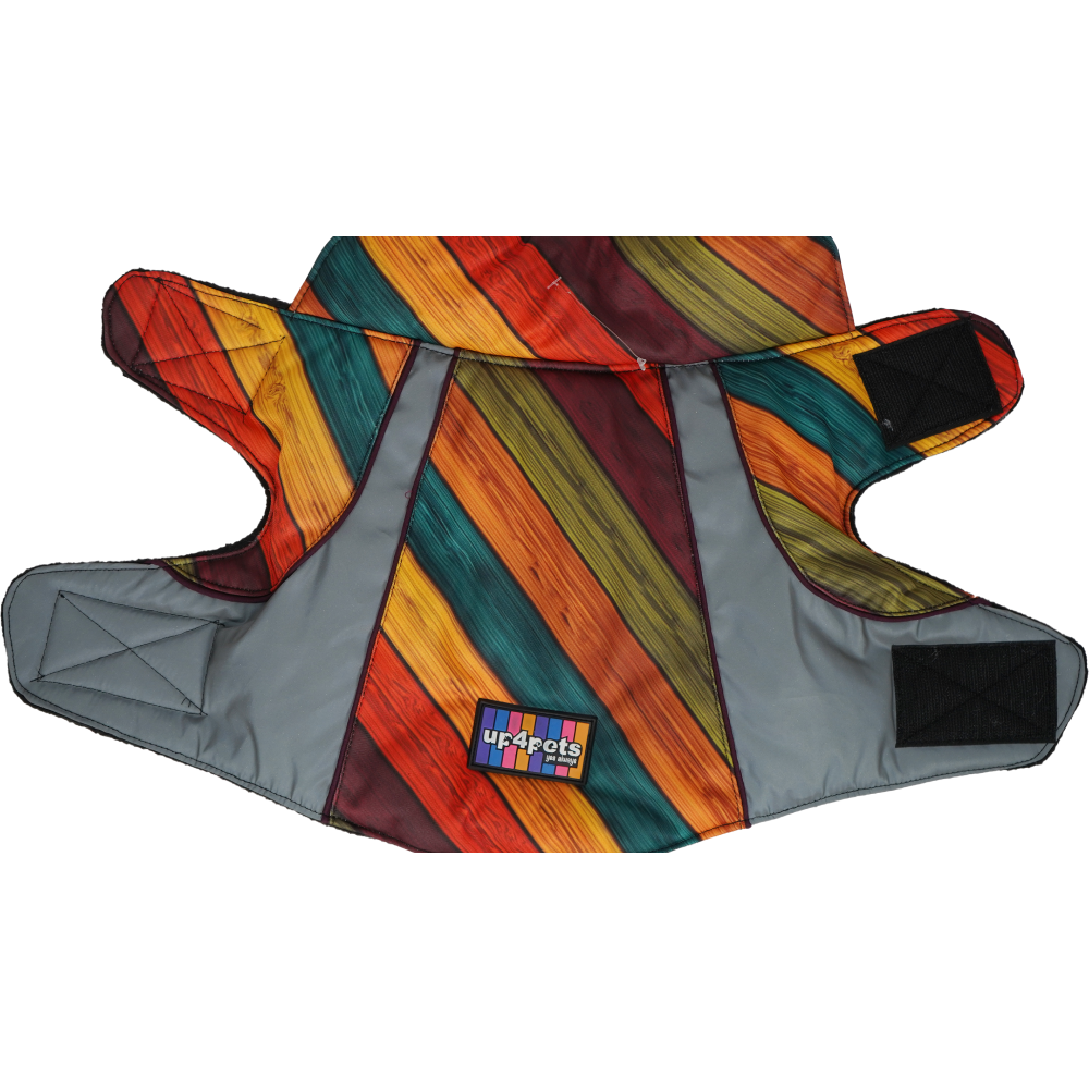 Up4pets Autumn Stripe Polyester Fleece Jackets for Dogs and Cats - Image 7