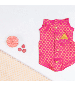 Pawgypets Sherwani for Dogs and Cats (Pink)