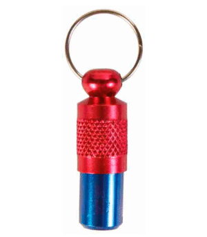 Trixie I.D. tag for Dogs and Cats (Blue/Red)