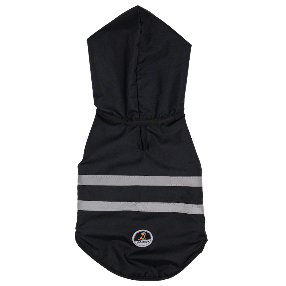 Petsnugs Reflective Waterproof Raincoat for Dogs and Cats (Black) - Image 3