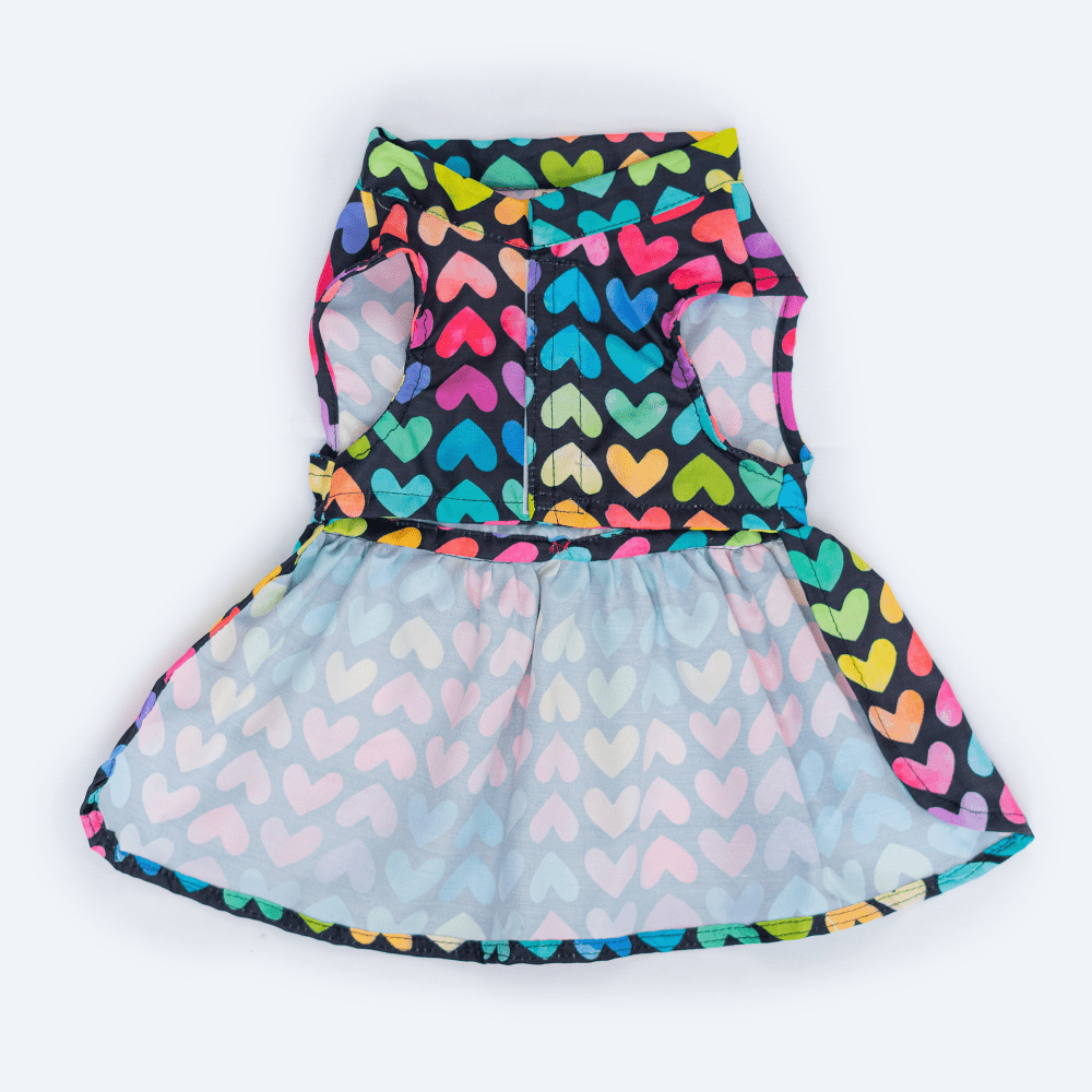 Pawgypets Multi Heart Casual Dress for Dogs and Cats - Image 4