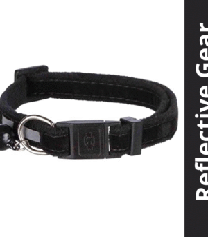 Trixie Safer Life Reflective Collar with Bell for Cats (Black)