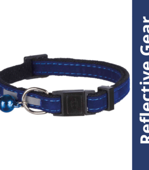 Trixie Safer Life Reflective Collar with Bell for Cats (Blue)